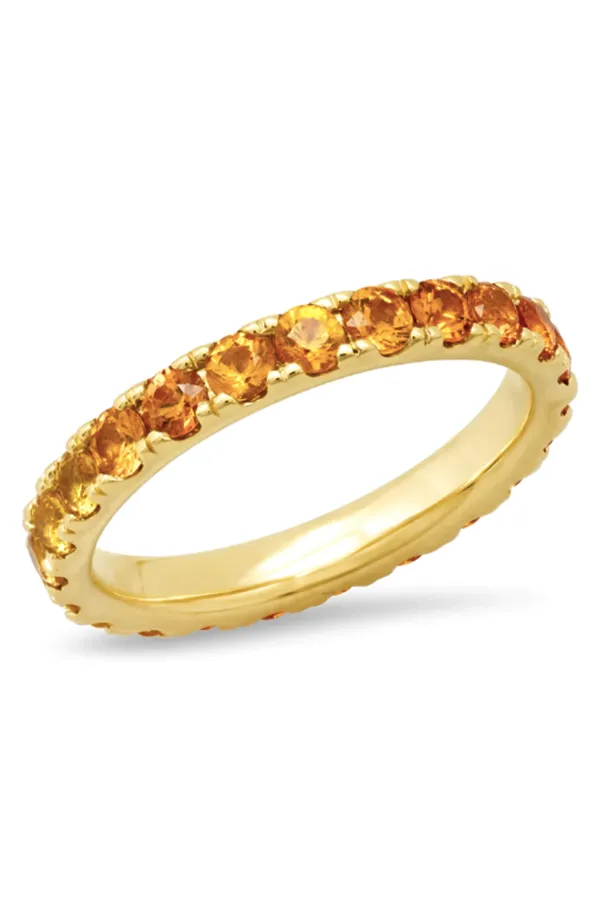 Large Sunburst Eternity Band