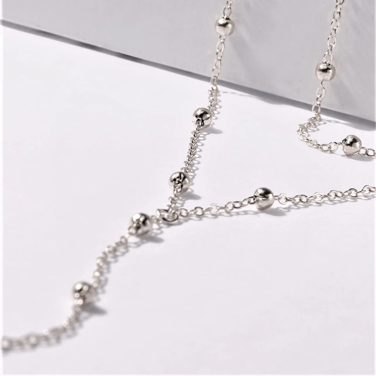 Lariat Gold Necklace for Women Dainty Long Necklace 14k Gold Plated/Silver Y-Shaped Pendant Drop Chain Trendy Layered Pearl/Beaded/CZ Necklaces Simple Gold Jewelry