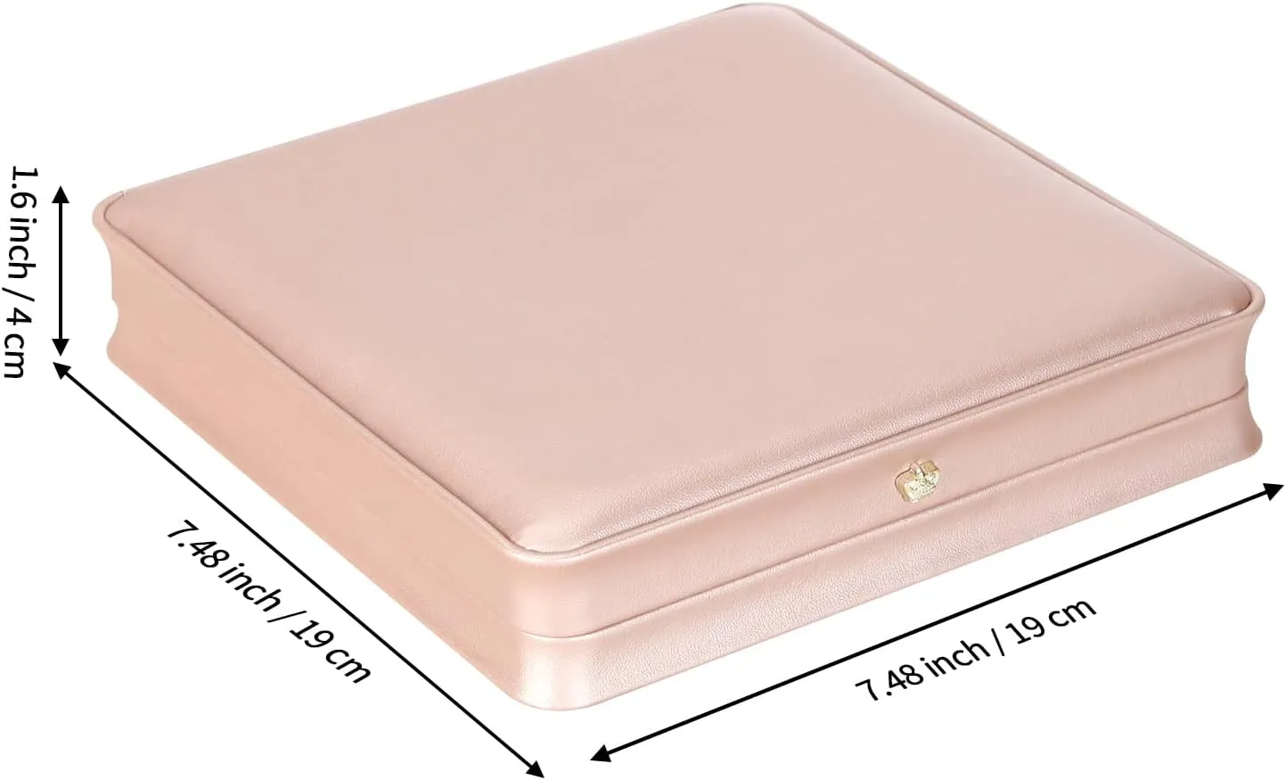 LETURE Large Jewelry Set Gift Box, Big Necklace Jewellery Set Storage Box, Elegant Gift Box For Bracelet Necklace Chain Earring Ring (GOLD)