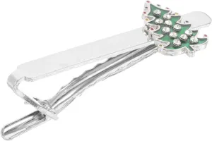 LIFKOME Christmas Tree Tie Clip Christmas Tie Accessories for Men Holiday Festive