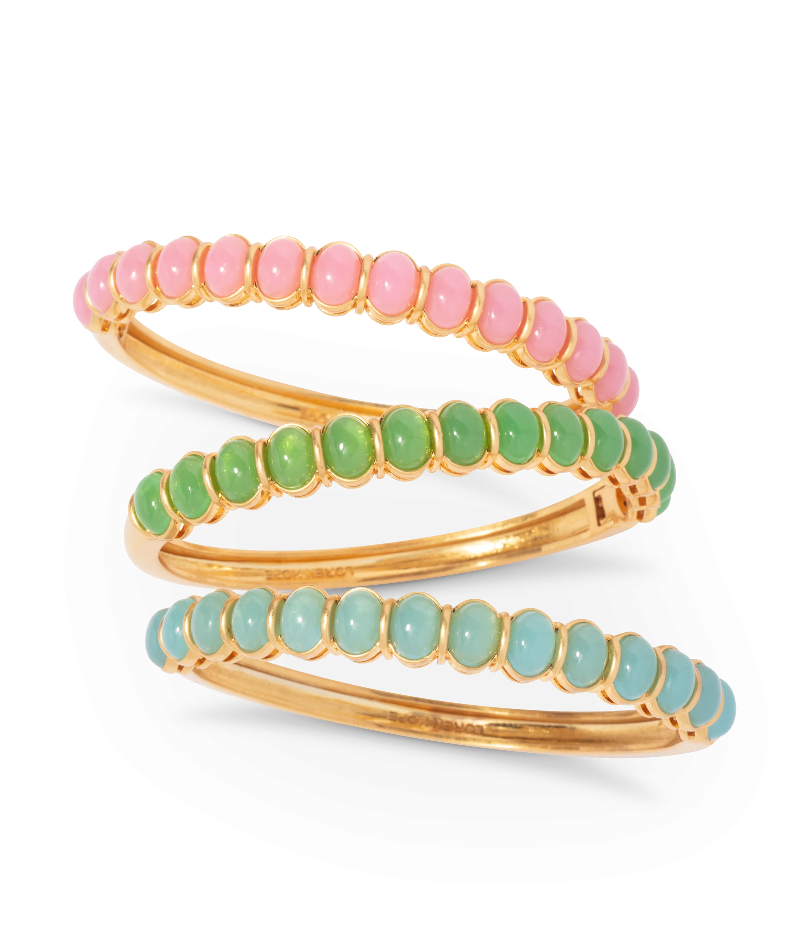 Lillian Bangle Bracelet in Pink