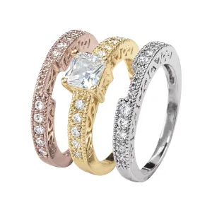 Lourdes Tri-Color Ring