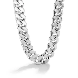 Men Italian 925 Sterling Silver Necklace 8-10-12MM Solid Miami Cuban Link Chain 18 "20" 22 "24" 26" 28 "30 "Man Women Jewelry Gift