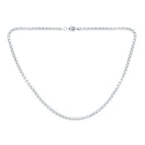 Men's 5MM Thick Sterling Silver Box Chain Necklace Italian Made 16-30 Inch