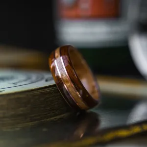 Mens Copper Bentwood Ring