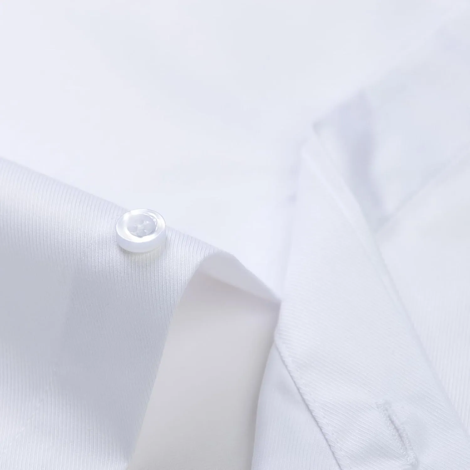 Men's Solid Color Long Sleeve French Cuff Dress Shirts, Hidden Button Front, Includes Blue Gemstone Cufflinks