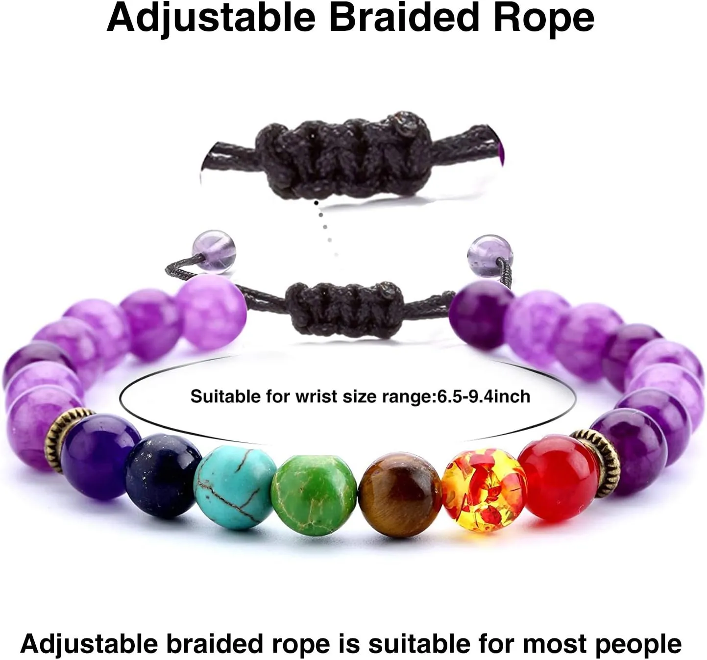 Mens Womens Bracelet,8mm natual Rock Stone Mens Womens Bracelets Essential Oil Diffuser Bracelet Braided Rope Natural Stone Yoga Beads Bracelet Bangle Gifts for Men Women