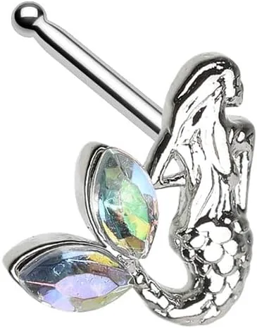 Mermaid Under the Sea Nose Stud Ring