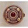 Michal Golan Intricate Garnet Adjustable Ring