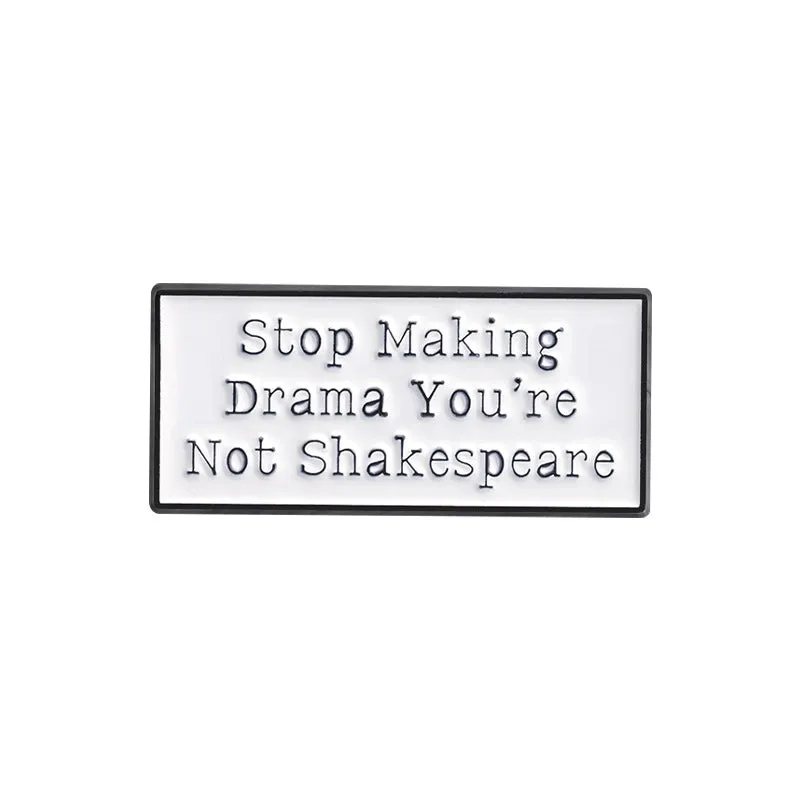 Modern Style Classic Style Pin Letter Alloy Stoving Varnish Unisex Brooches