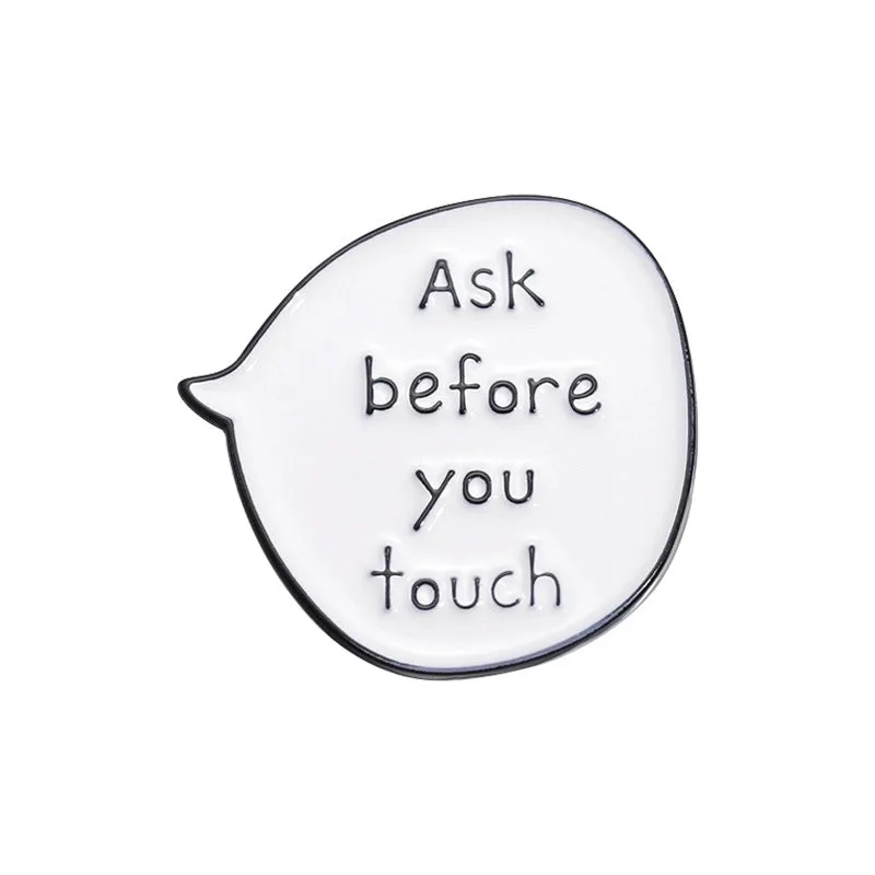 Modern Style Classic Style Pin Letter Alloy Stoving Varnish Unisex Brooches