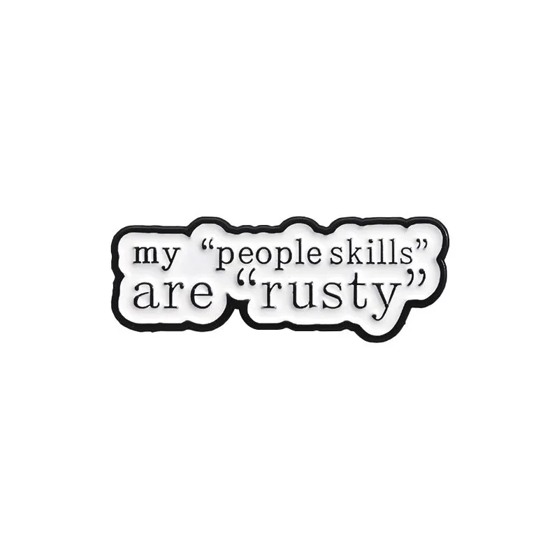 Modern Style Classic Style Pin Letter Alloy Stoving Varnish Unisex Brooches