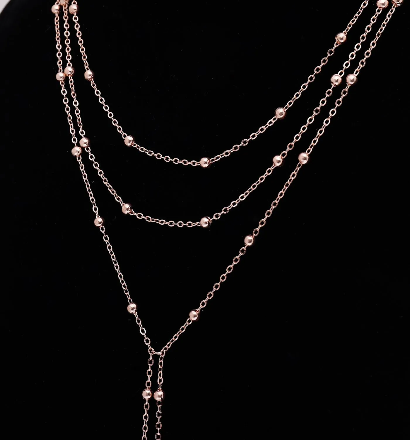 MOLOCH Layer Choker Long Chain Tassel Pendant Necklace Handmade Bead Station y Necklace Charm Chain Jewelry Necklace