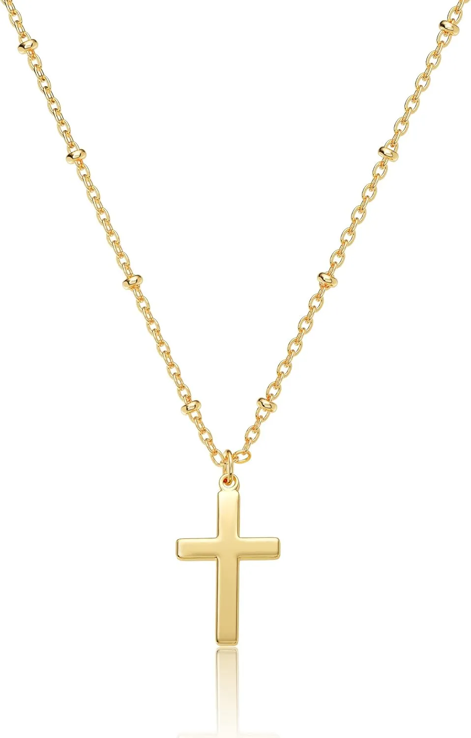 Moodear Mother's Day Gift Cross Necklace for Women - Dainty 925 Sterling Silver/Gold Plated Layered Cross Pendant Simple Small Necklaces for Women Trendy Jewelry Gifts