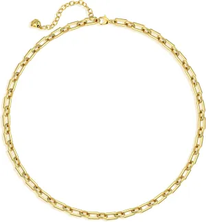 MTMY Gold Choker Necklace,18K Gold Plated Dainty Chain Choker Necklace Delicate Fashion Choker Necklace Jewelry for Women