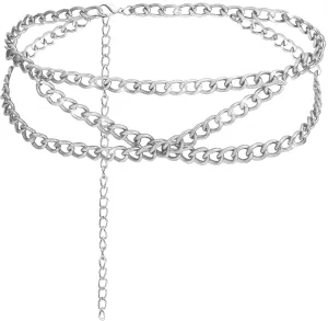 MultiLayer Metal Waist Chain Belly Waist Chain Punk Body Chain for Women and Girls