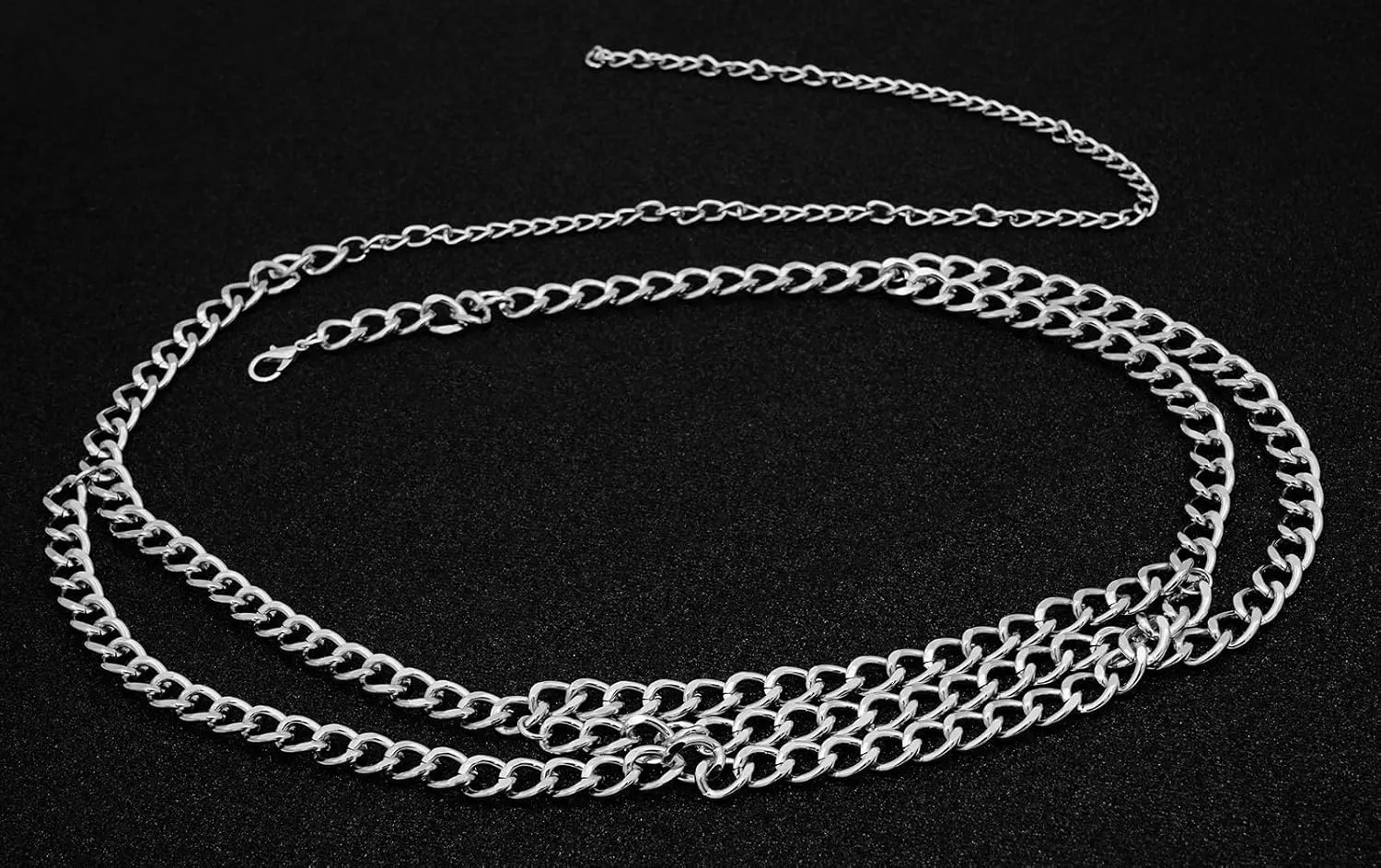 MultiLayer Metal Waist Chain Belly Waist Chain Punk Body Chain for Women and Girls