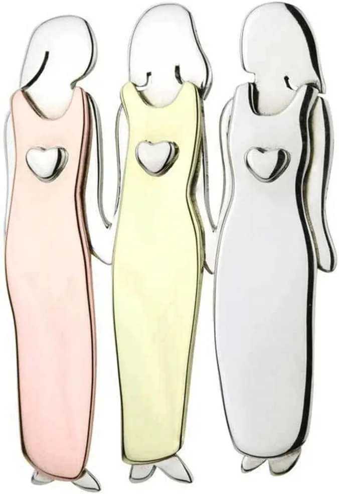 My Beautiful Sisters Brooch Pins for Women Girls Fashion Brooch Lapel Pins Dainty Elegant Dress Accessories Promise Statement Jewelry for Hat Bag Suit Tie Gift Birthday To My Bestie Best Friends Family Girls Daughters Brooches