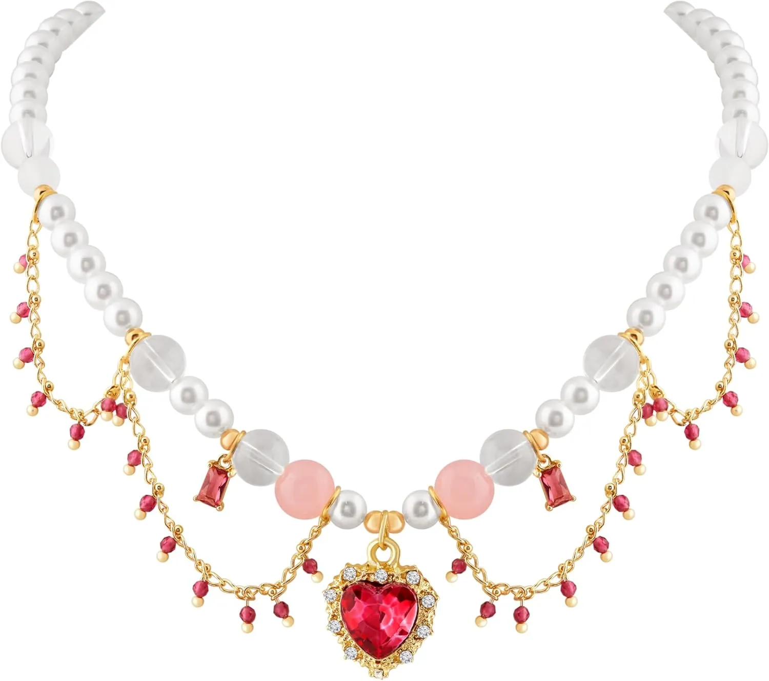Old Money Coquette Aesthetic Faux Pearl Black Ribbon Bow Choker Necklace Costume Jewelry for Women