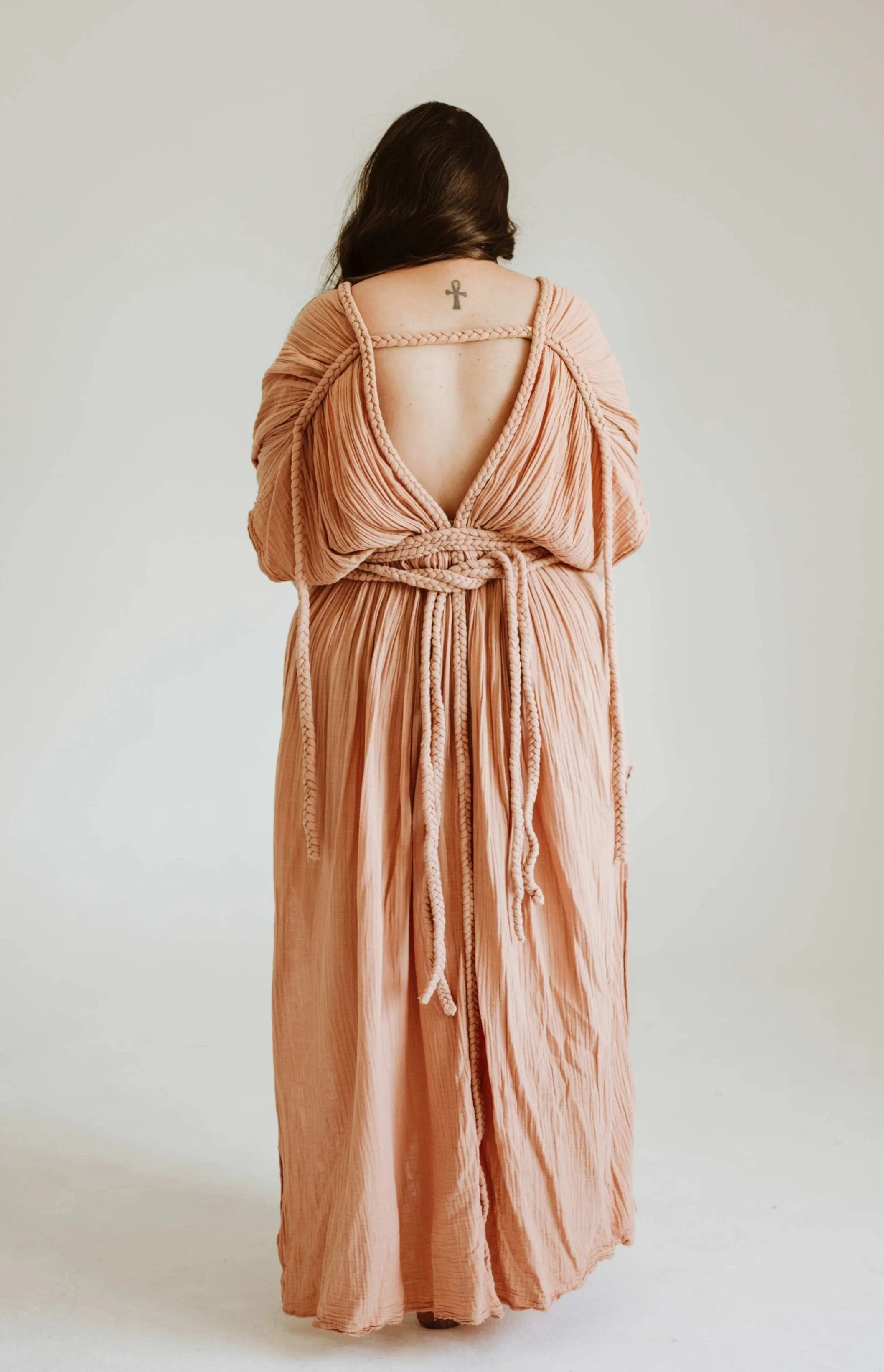 Ophelia Maxi Dress - Salmon Pink