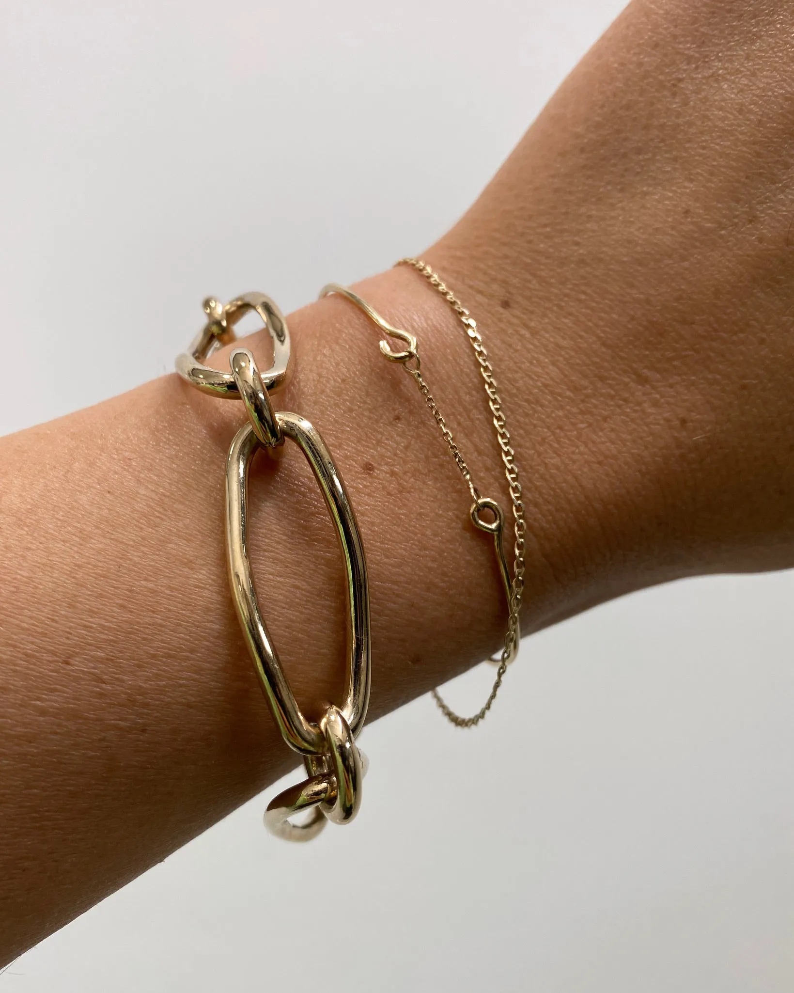 Oval Link Bracelet | Gold