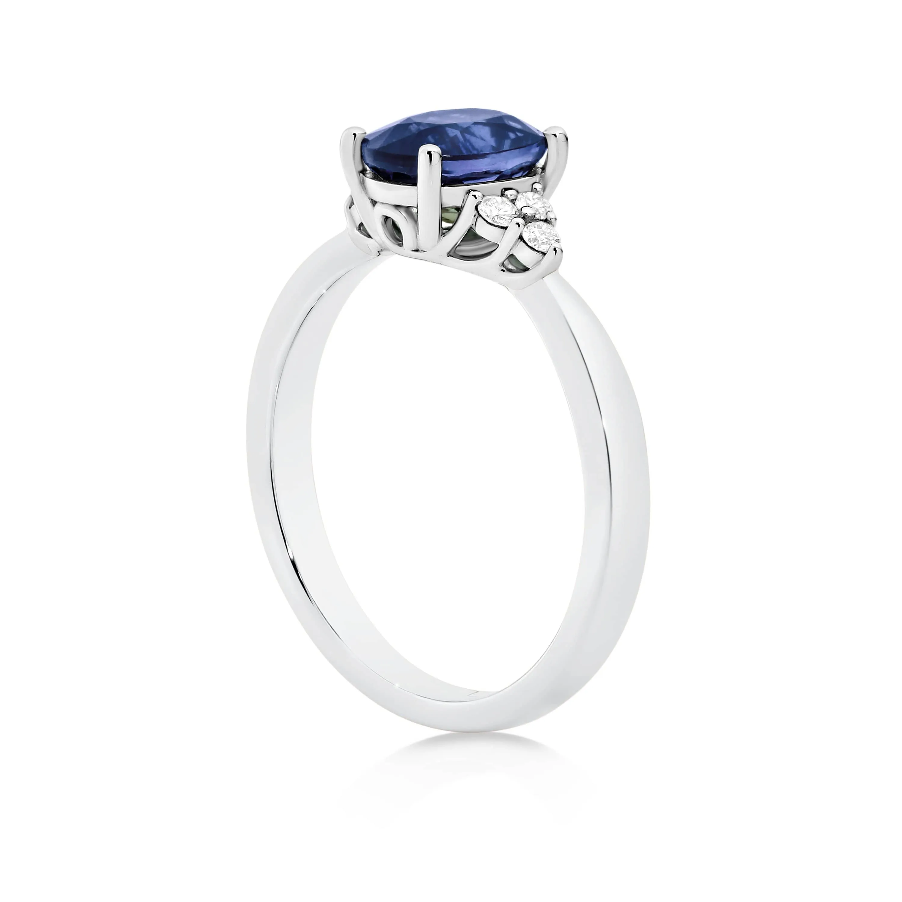 Oval Sapphire and Diamond Ring