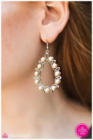 Paparazzi Earring ~ Back to You - Brown