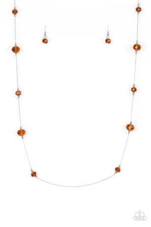 Paparazzi Necklace ~ Champagne On The Rocks - Brown