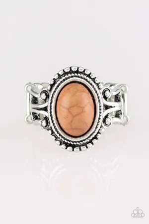 Paparazzi Ring ~ All The Worlds A STAGECOACH - Brown