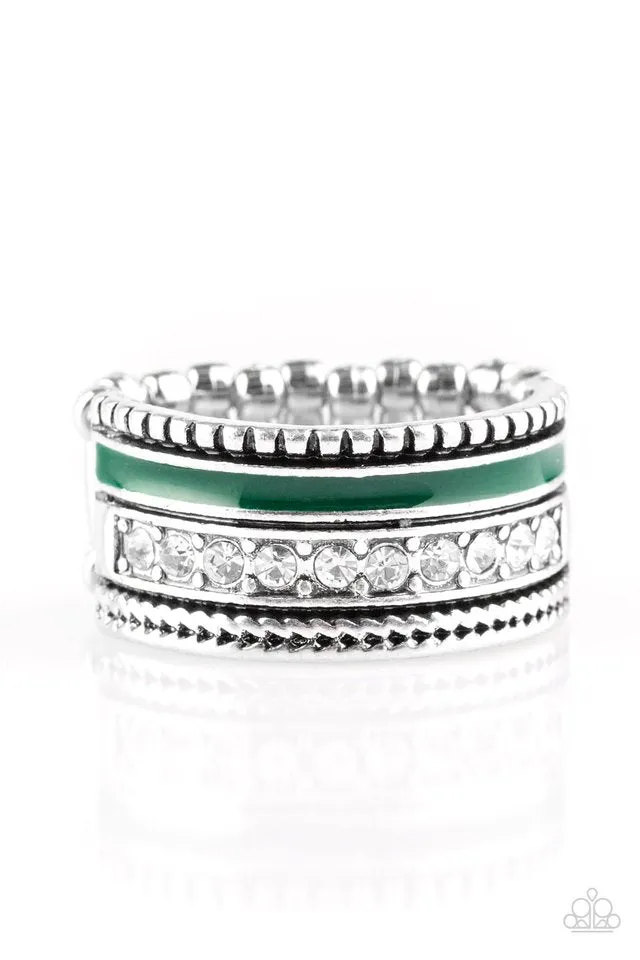 Paparazzi Ring ~ Rich Rogue - Green