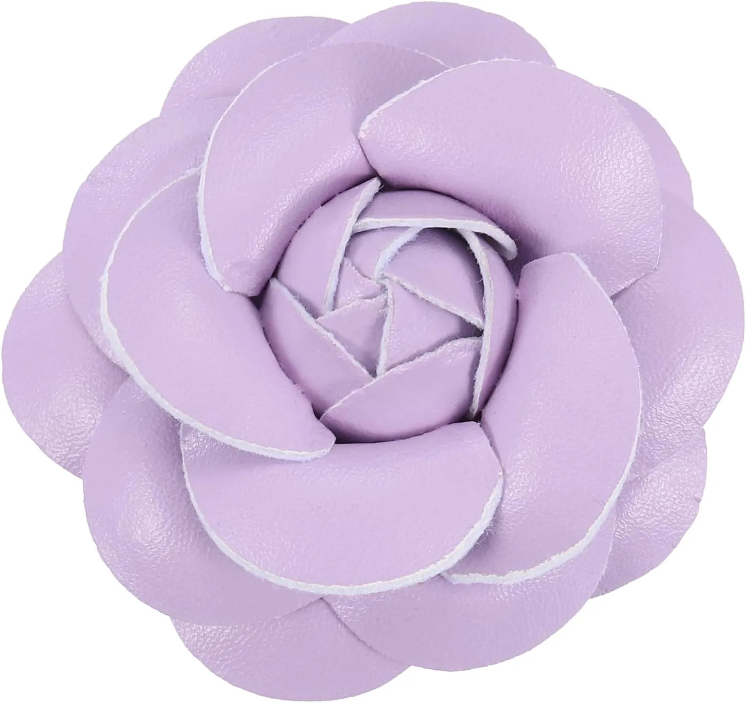 PATIKIL Flower Hair Clips, Camellia Hairpin Floral Brooches Pin Handmade Leather Flower Brooch for Lady Bridal Women Hat Dress