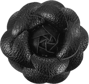PATIKIL Flower Hair Clips, Camellia Hairpin Floral Brooches Pin Handmade Leather Flower Brooch for Lady Bridal Women Hat Dress