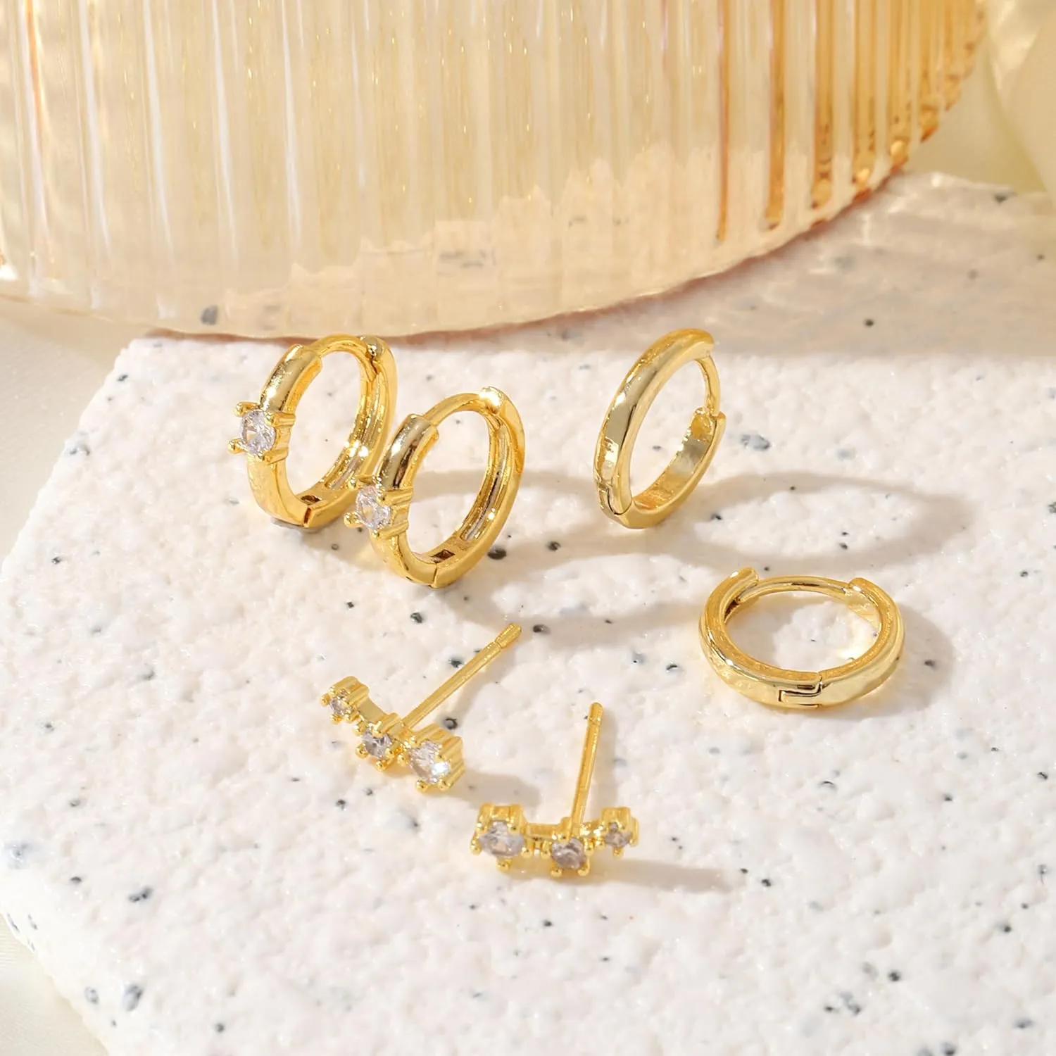 Pearl Earrings For Women, Pearls Drop Earrings, 14K Plated Gold Hoop Earrings, Wedding Jewelry Gifts for Women Girls, Handmade Jewelry for Women, Elegant White Pearl Earrings, Trendy Small Elegant