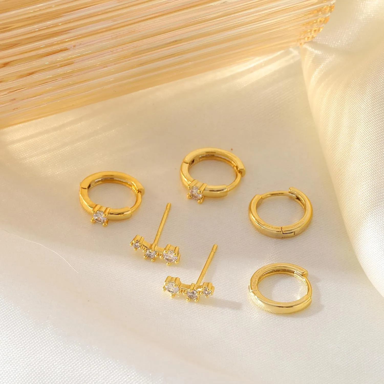 Pearl Earrings For Women, Pearls Drop Earrings, 14K Plated Gold Hoop Earrings, Wedding Jewelry Gifts for Women Girls, Handmade Jewelry for Women, Elegant White Pearl Earrings, Trendy Small Elegant