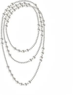 Pearl Necklace for Men, 6mm 8mm White Round Pearl Choker Necklace Fashion Jewelry with Delicate Box for Men Women Teens