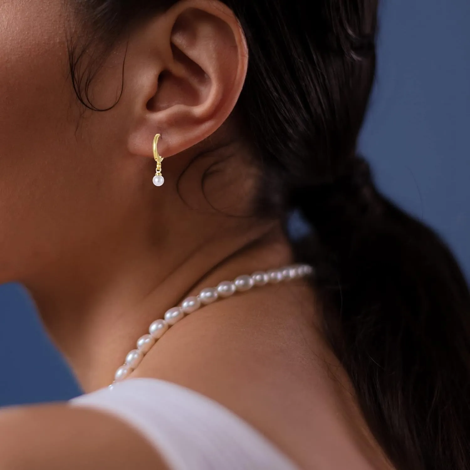 Pearl Necklaces for Women, Faux Pearl Choker Necklace And Earring Set Jewelry Gifts Mothers Day Gifts for Mom,Dainty Pendant Pearl Initial Necklace.