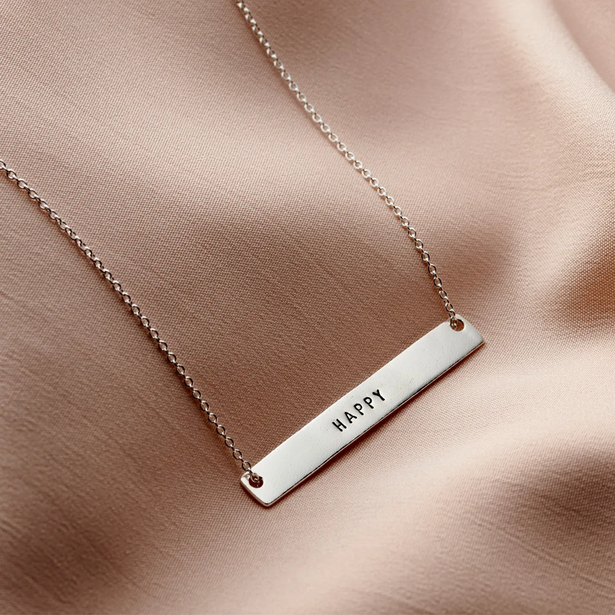 Personalised Flat Bar Necklace