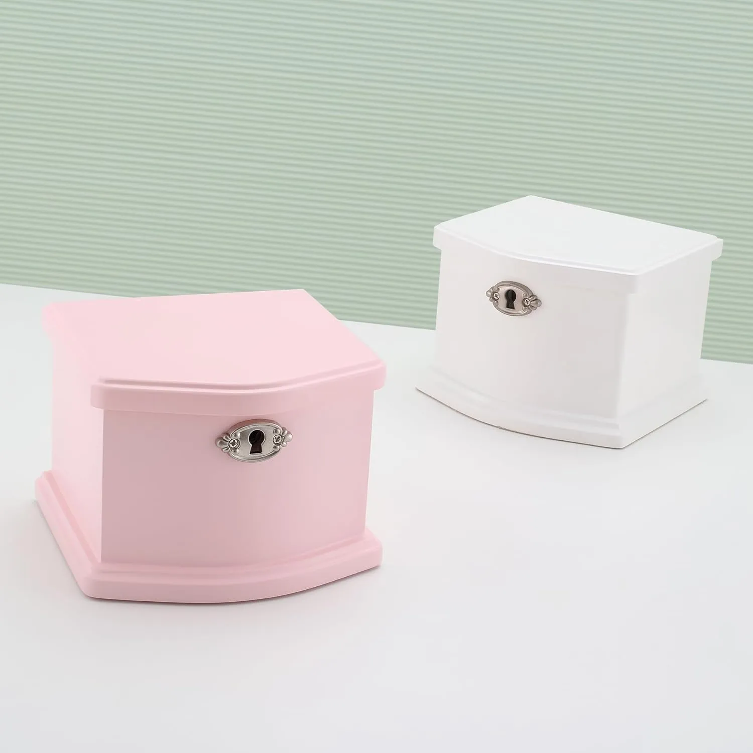 Pink Small Ballerina Musical Jewelry Box with Mirror and Lock for GirlsPink Kid's Jewelry Storage Music Chest,Gift for Christmas,New Year,Birthday