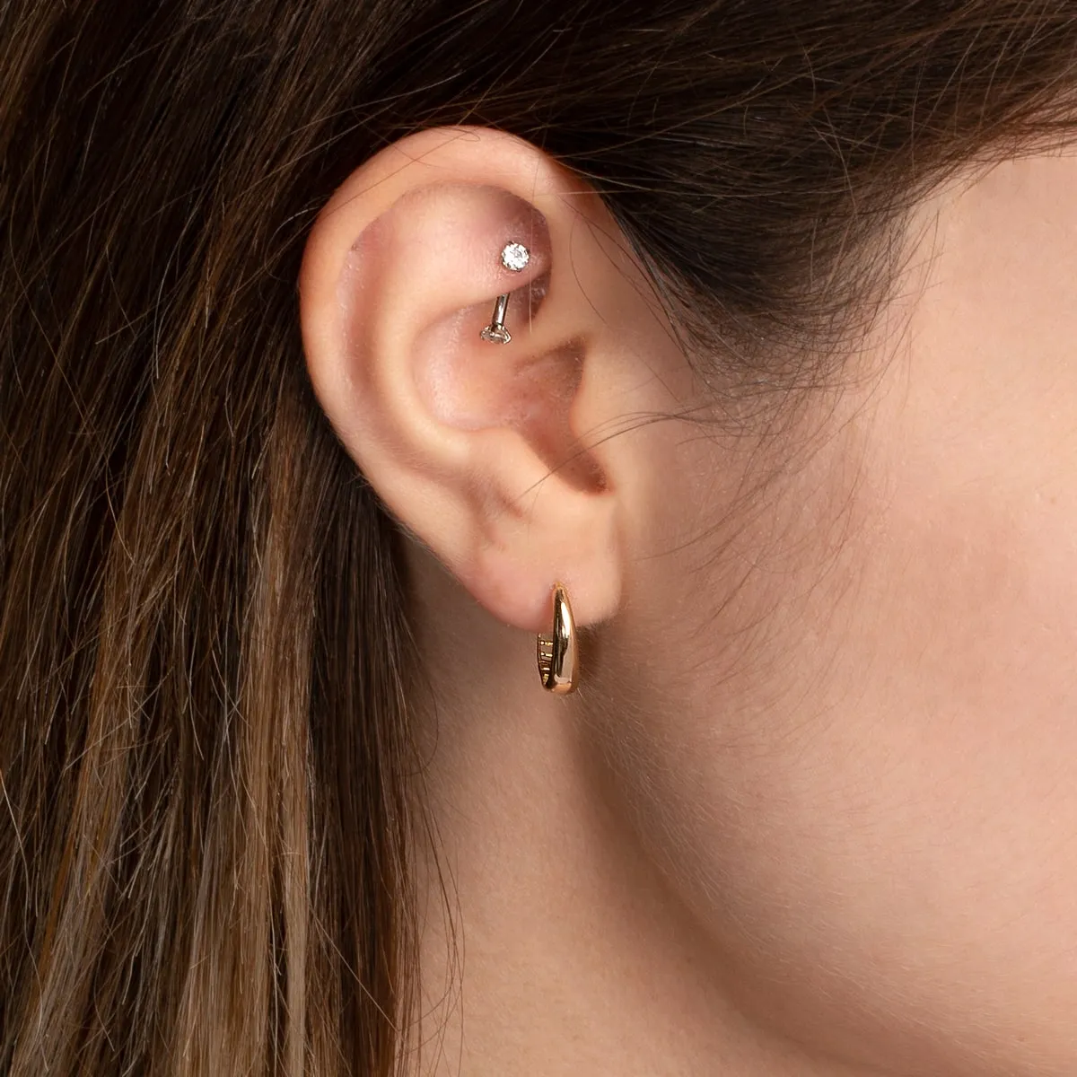 Podmira Huggie Hoop Earrings