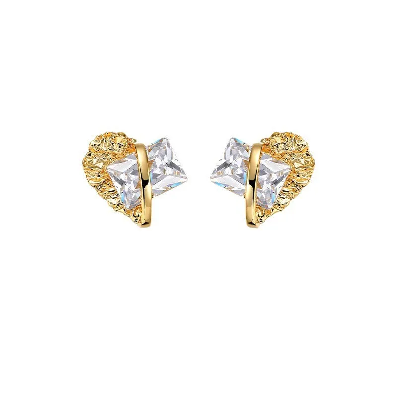 Pre Order:  Geometric Zircon Earrings