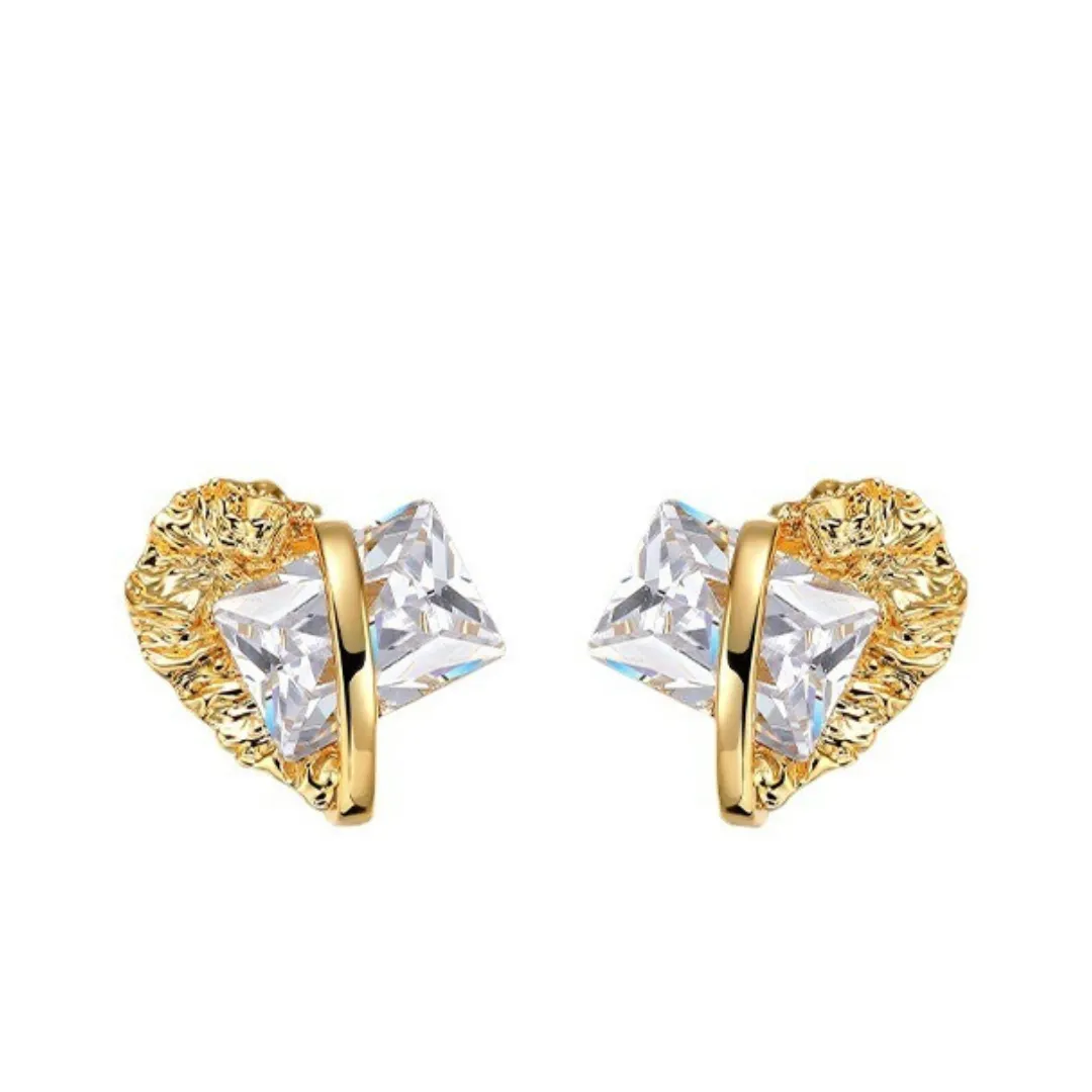 Pre Order:  Geometric Zircon Earrings