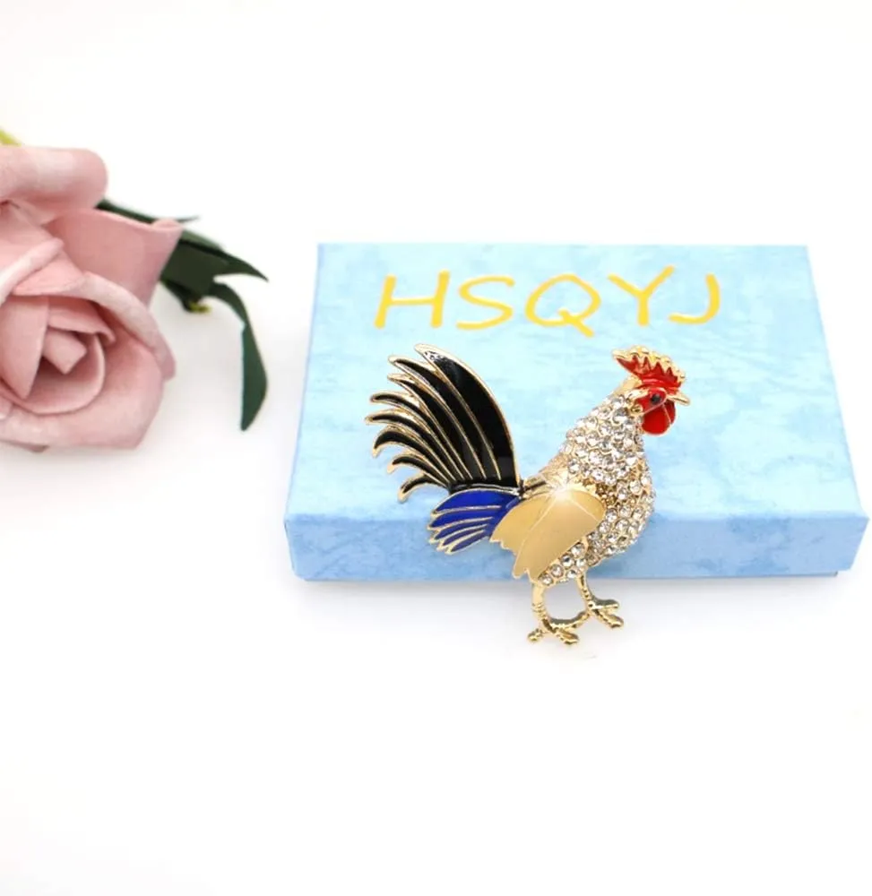 Pretty Animal Brooches Rose Gold and Platinum Plated Full Shining Crystal Brooch Pink Cat's Eye Brooch Pins