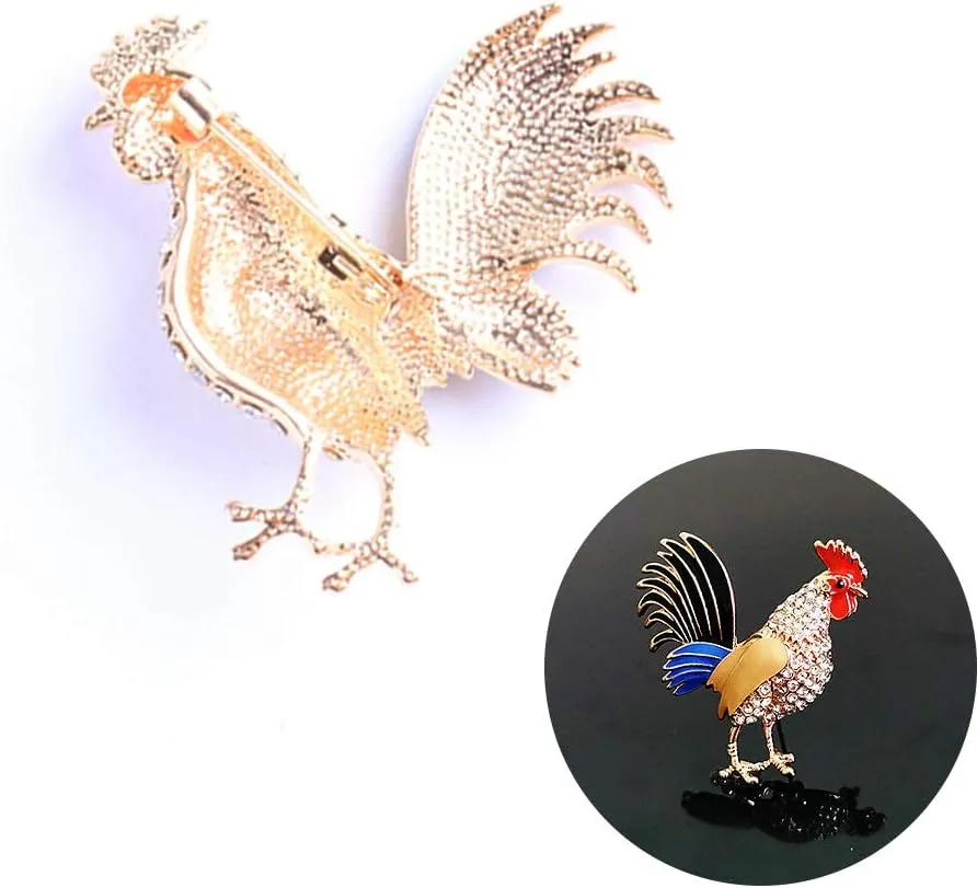 Pretty Animal Brooches Rose Gold and Platinum Plated Full Shining Crystal Brooch Pink Cat's Eye Brooch Pins