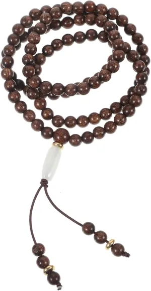 PRETYZOOM 108 Bead Bracelet Sandalwood Women Men's Wooden Prayer Bracelet Fashion Bangle
