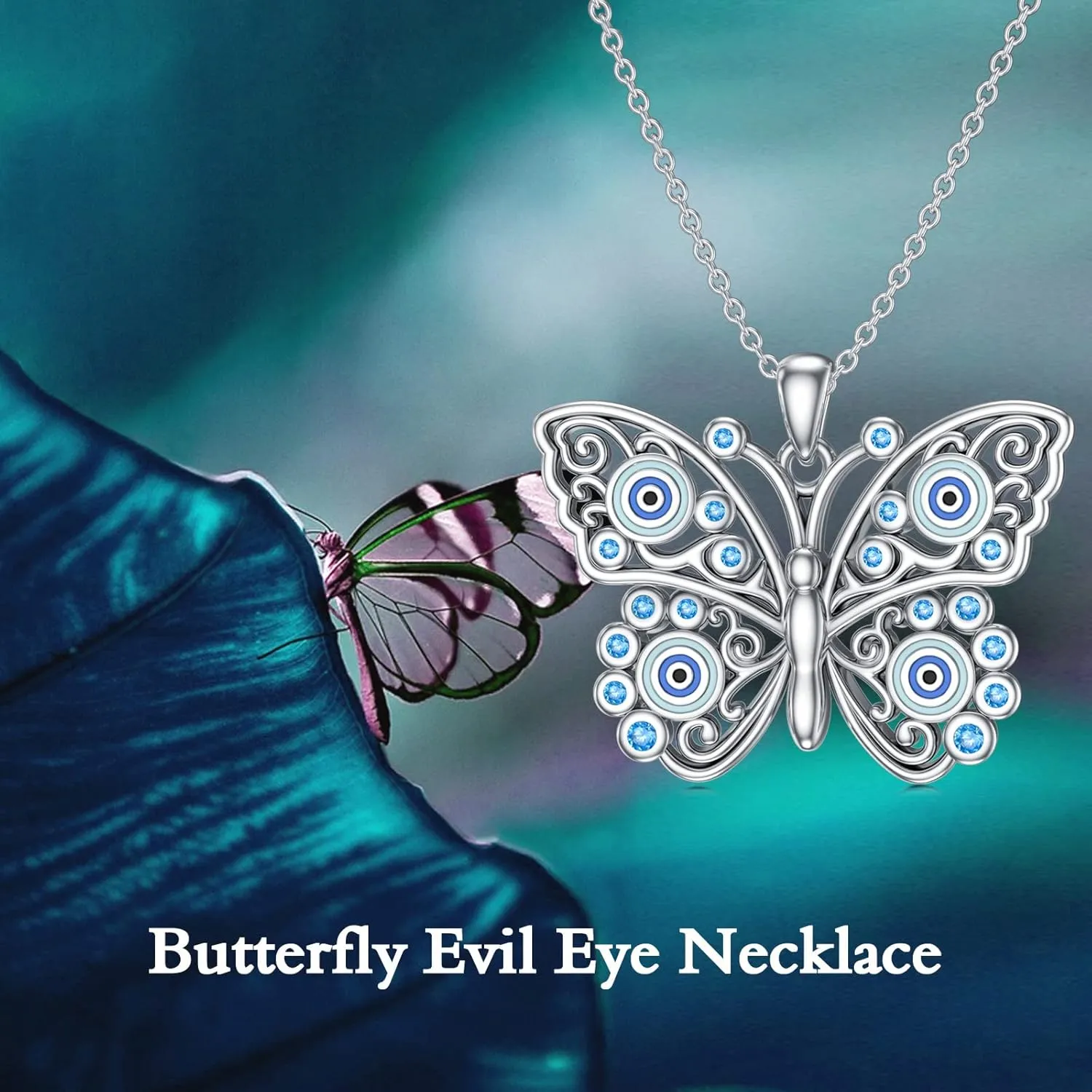 Protection Necklaces Hamsa/Evil Eye/Lotus Flower/Ankh/Eye of Horus/Elephant/Yin Yang Necklace Amulet Spiritual Jewelry Pendant Gifts for Women Men
