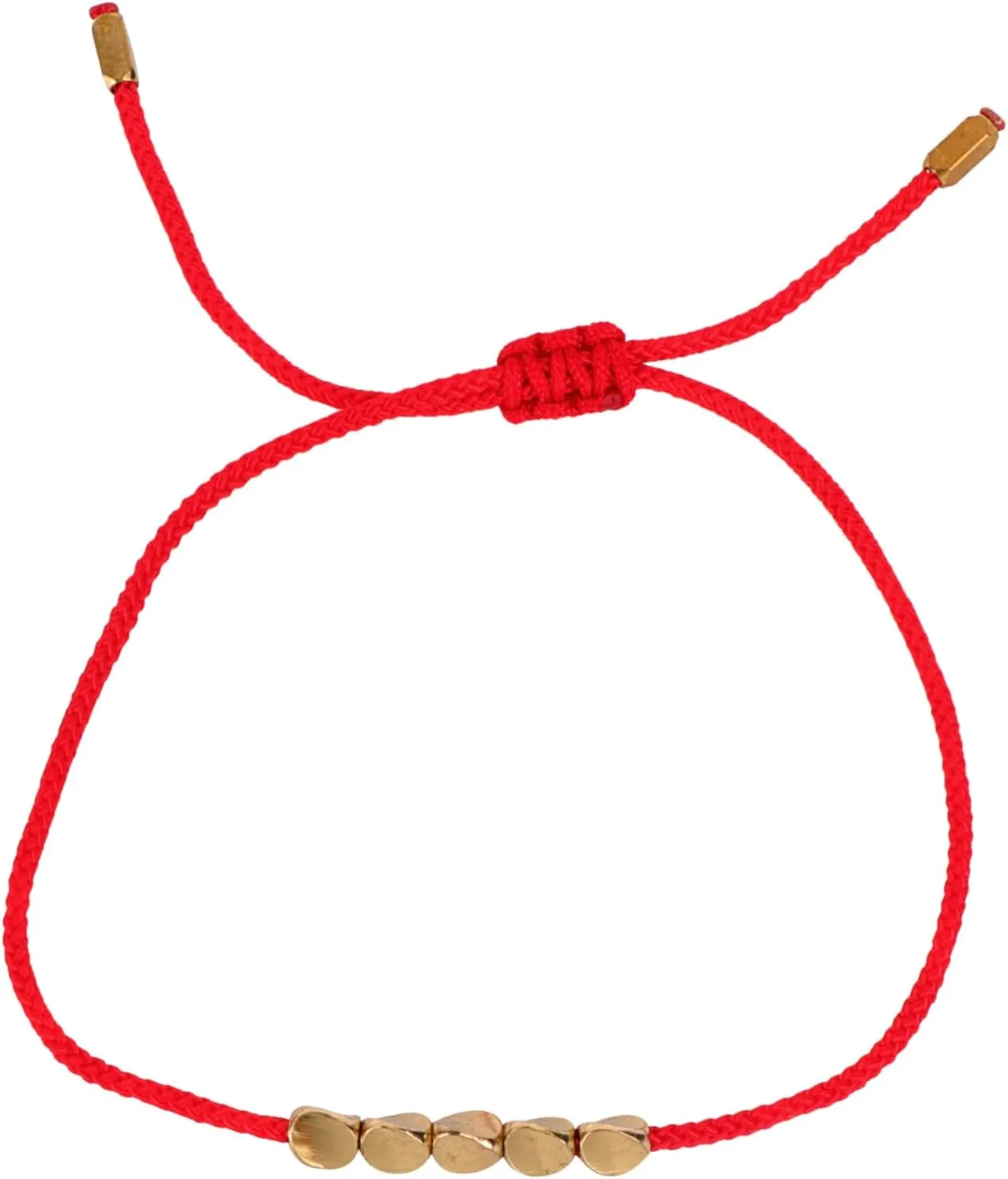 Red Rope Friendship Bracelet Knit Chain Bead Bracelet Hand Jewelry Present