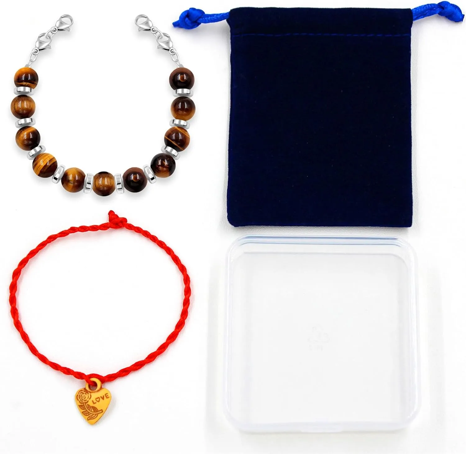 Replacement Semi-Finished Natural Crystal & Hematite Bead Bracelet with Lobster Clasp | Customizable Medical Alert or Stylish Bracelet for Women Men