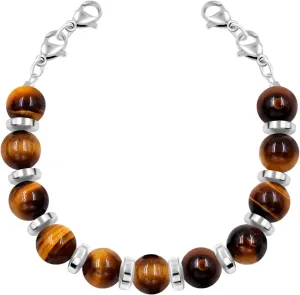 Replacement Semi-Finished Natural Crystal & Hematite Bead Bracelet with Lobster Clasp | Customizable Medical Alert or Stylish Bracelet for Women Men