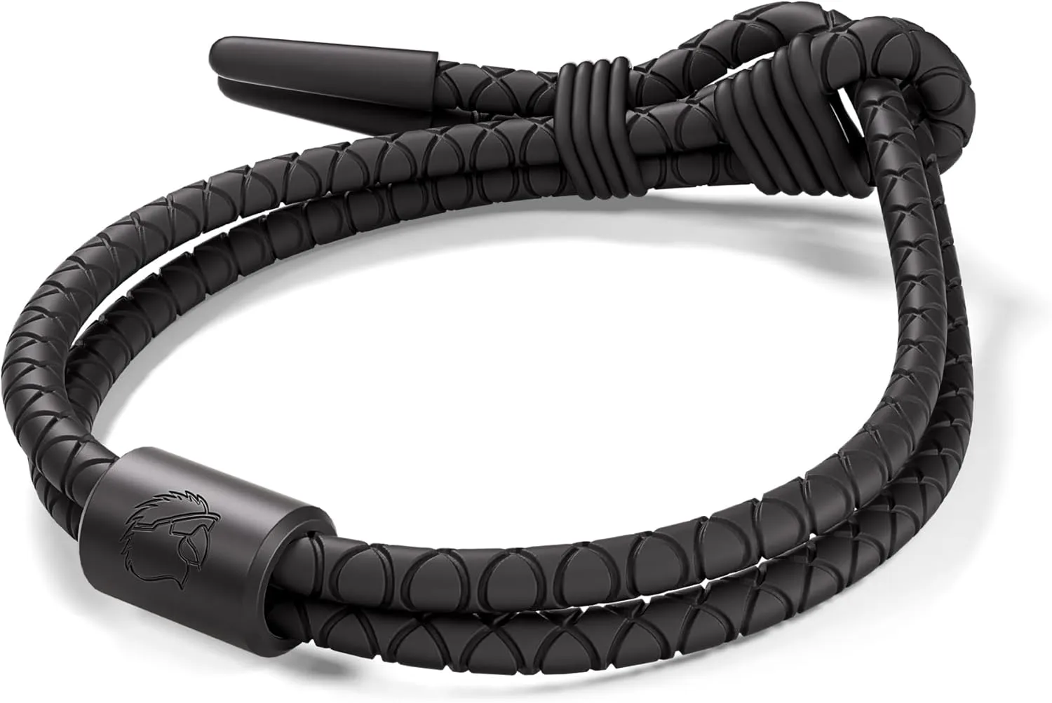 Rowdy Parrot FlexTech Adjustable Silicone Rope Bracelet: Waterproof, Sweatproof, Sunproof, Minimalist Surf, Golf Jewelry for Men - One Size Fits All