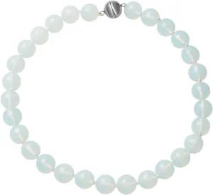 SHOP LC DELIVERING JOY Opalite Silvertone Beaded Necklace for Women Jewelry Birthday Gifts for Women Size 18" Ct 425.58 Birthday Gifts